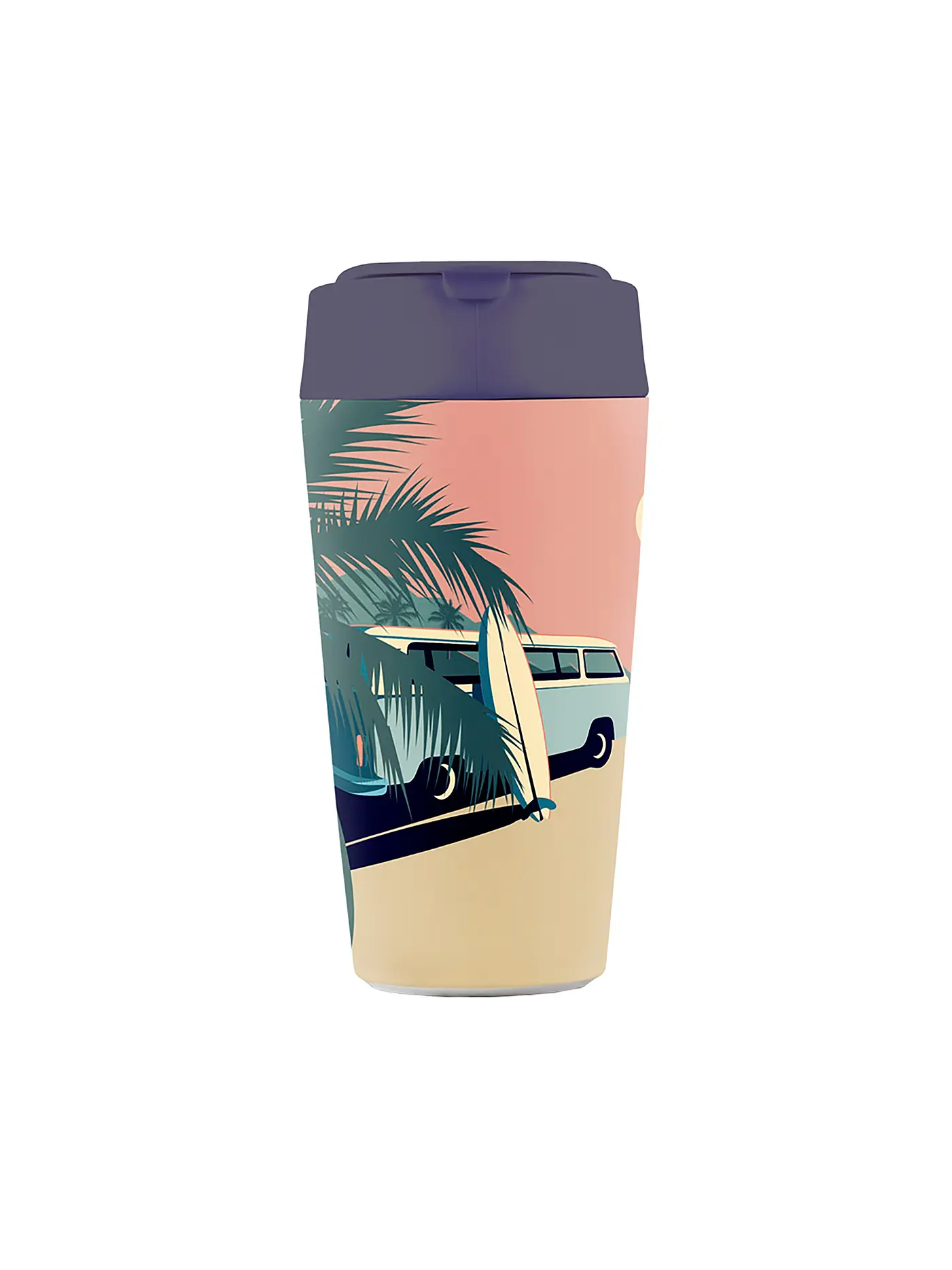 CHIC.MIC | Becher bioloco plant deluxe cup 420ml Abstract Pattern | bunt